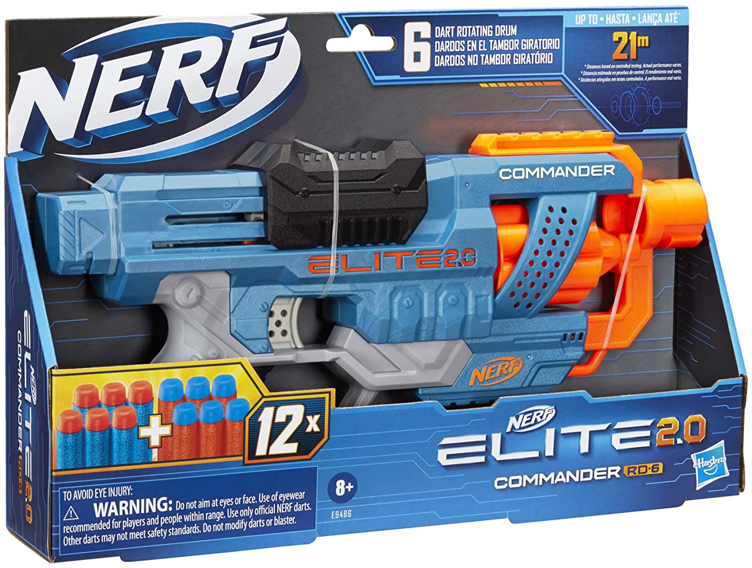NERF ELITE 2.0 COMMANDER - E9486 - HASBRO - Star Brink Brinquedos