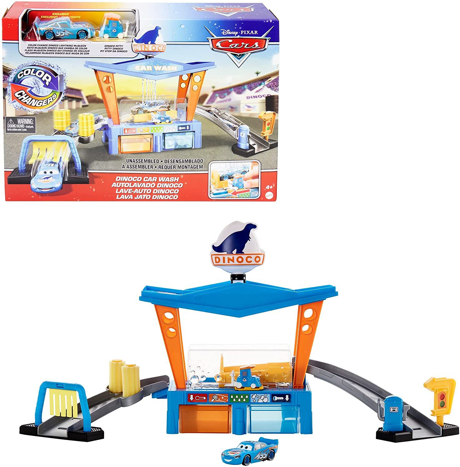 Carrinhos Mcqueen Mattel + Jogo da Memória Carros Disney - Mattel