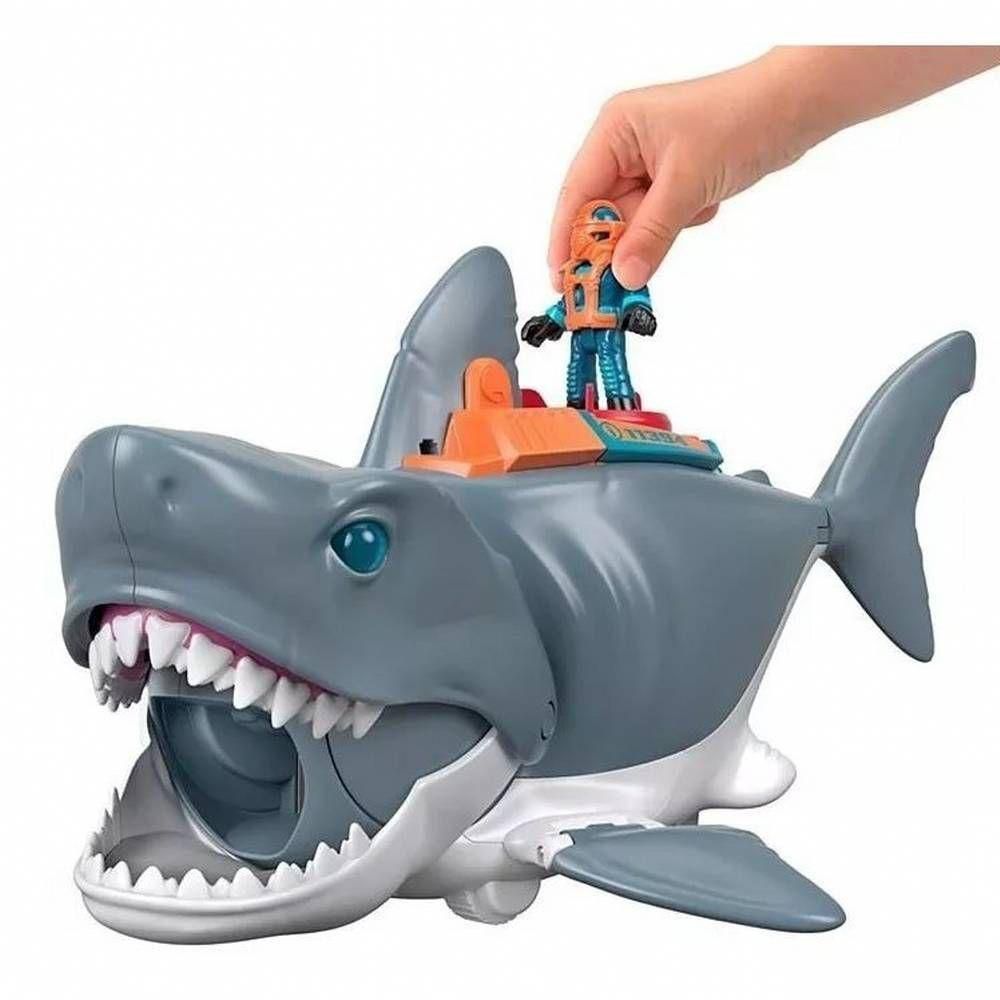 Imaginext Tubarao Mega Mordida Mattel Gkg77 - Star Brink Brinquedos
