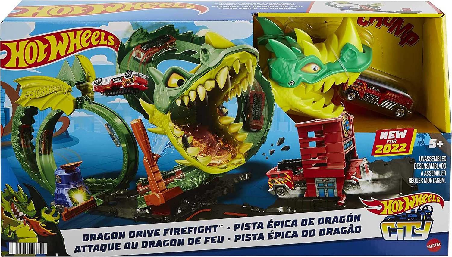 Pista carrinho da hot wheels dragao