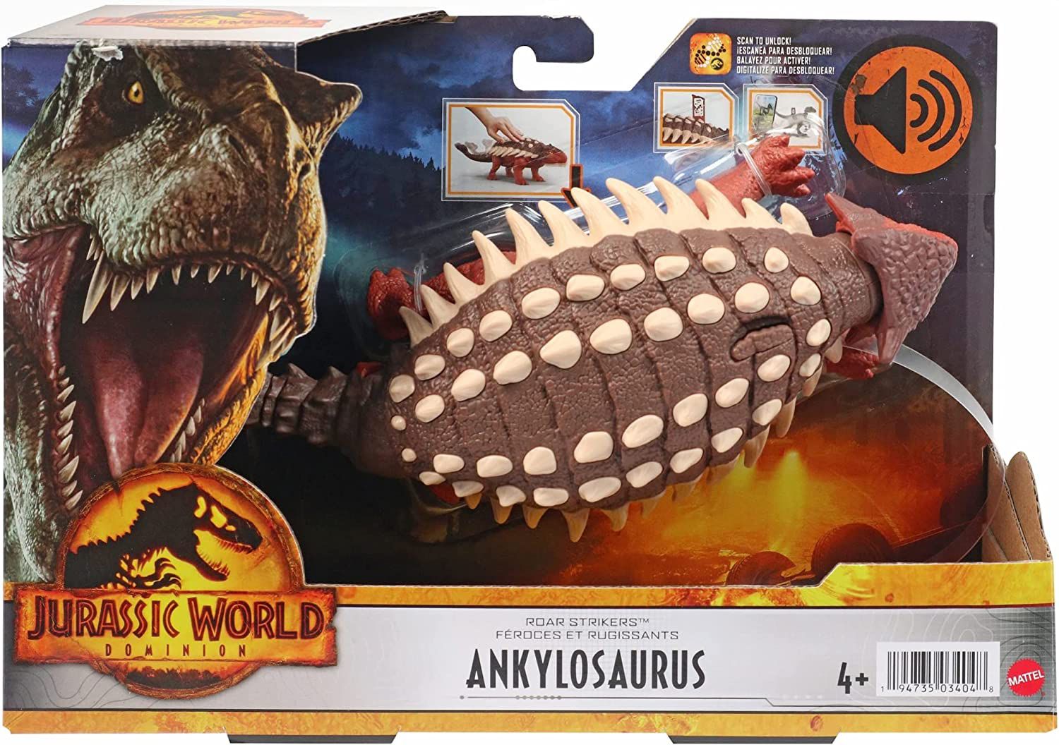 Figura Dinossauro Triceratops Jurassic World Mattel - HDX34