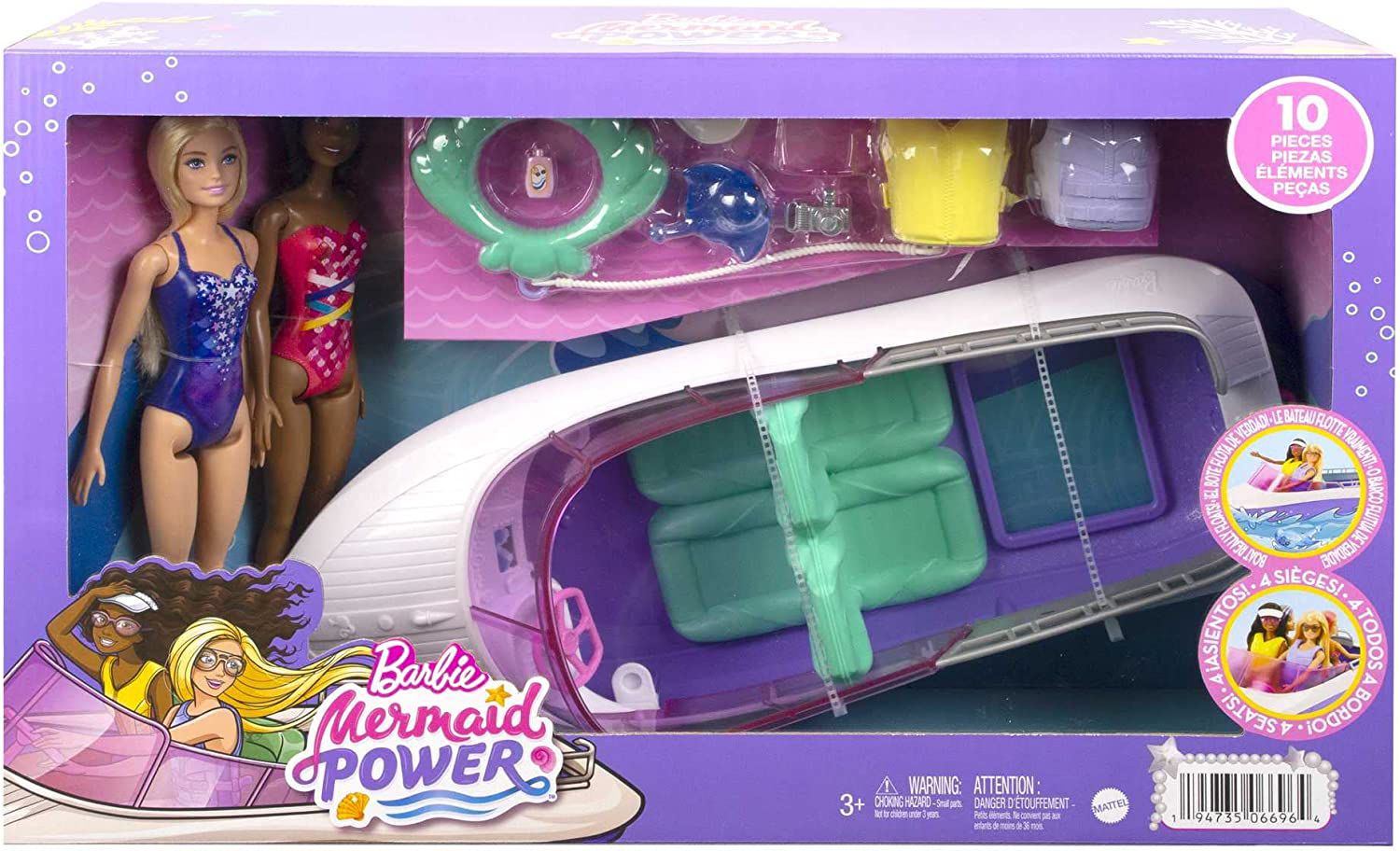 Boneca com Acessórios - Barbie Mermaid Power - Sereia Malibu - Mattel