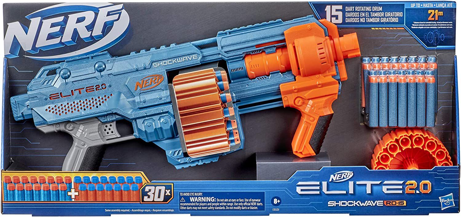 Lança Dardos Nerf Elite 2.0 Volt SD-1 6 Dardos Oficiais e Mira Luminosa  E9953 - Hasbro