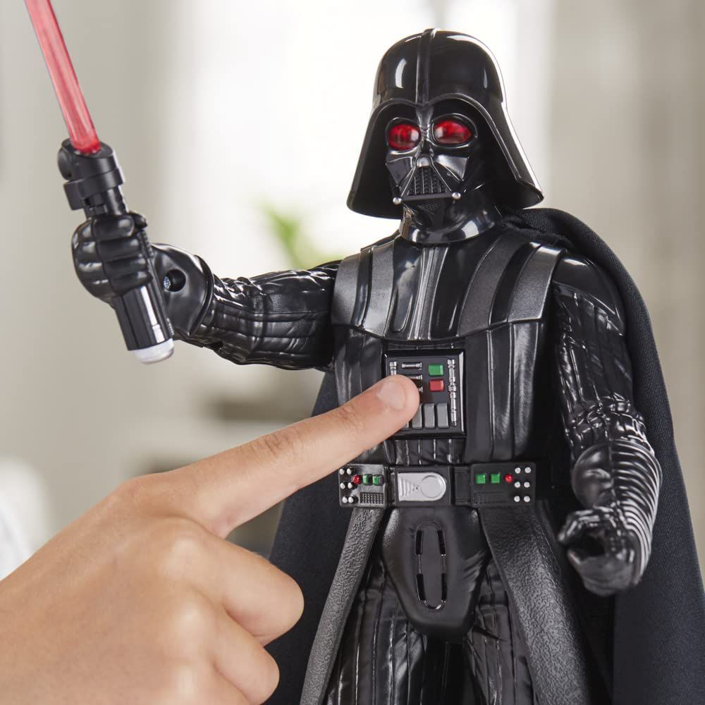 Star Wars Galactic Action The Mandalorian & Grogu, Figurine elettroniche interattive da 30 cm, Giocattoli, a partire da 4 anni, Versione francese