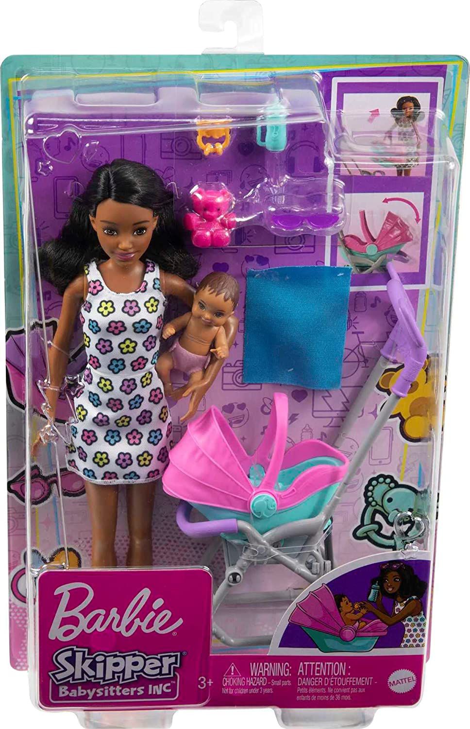 Boneca - Barbie Skipper Babysitter - Passeio no Parque (HHB68) MATTEL