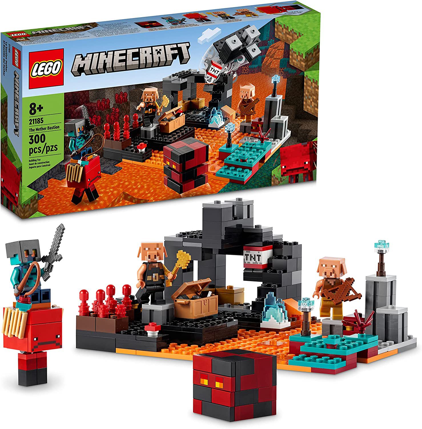 Kit 8 Bonecos Lego Minecraft compatível Com Lego Promoção