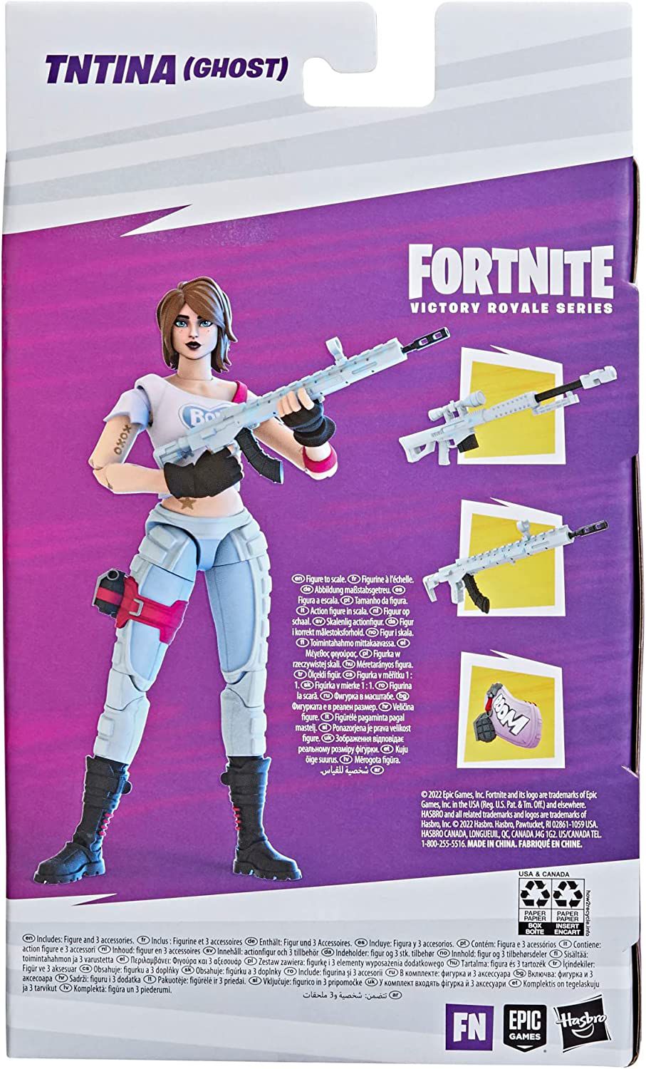 Hasbro Fortnite Victory Royale Series - Action Figure TNTina 15 Cm Con Scivolo E Accessori, Collezionabile