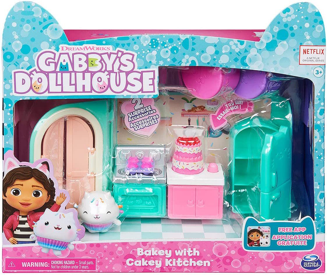 Gabby's Dollhouse, Jogo de cozinha para crianças com acessórios e