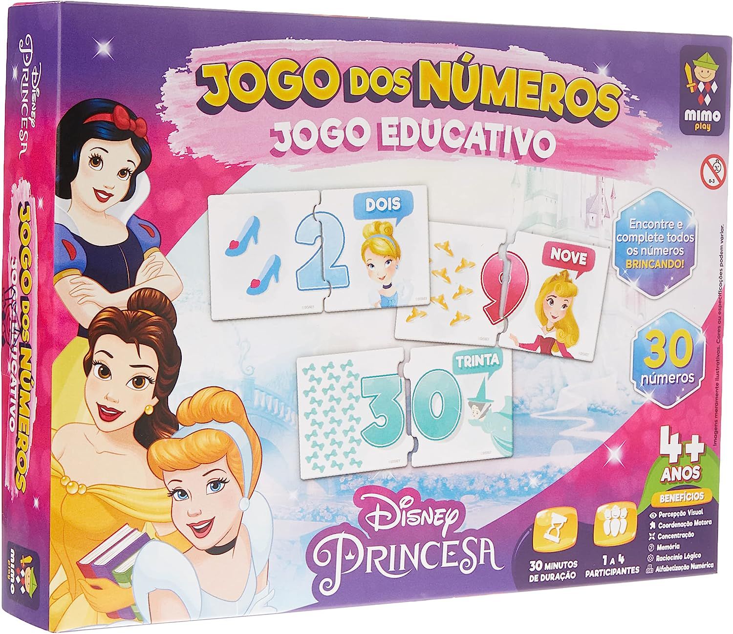 Jogo Educativo Princesas Jogo dos Números Mimo 2022 - Star Brink