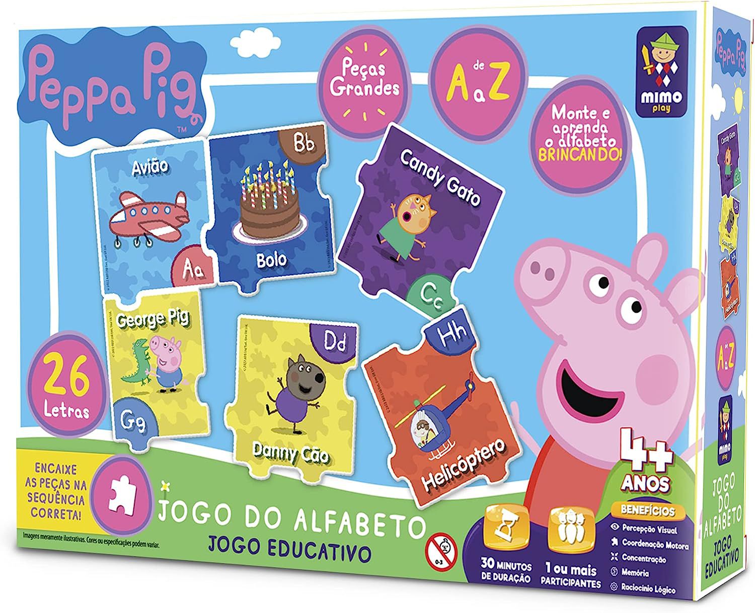 Jogo Educativo Jogo do Alfabeto Princesas Disney Mimo Play