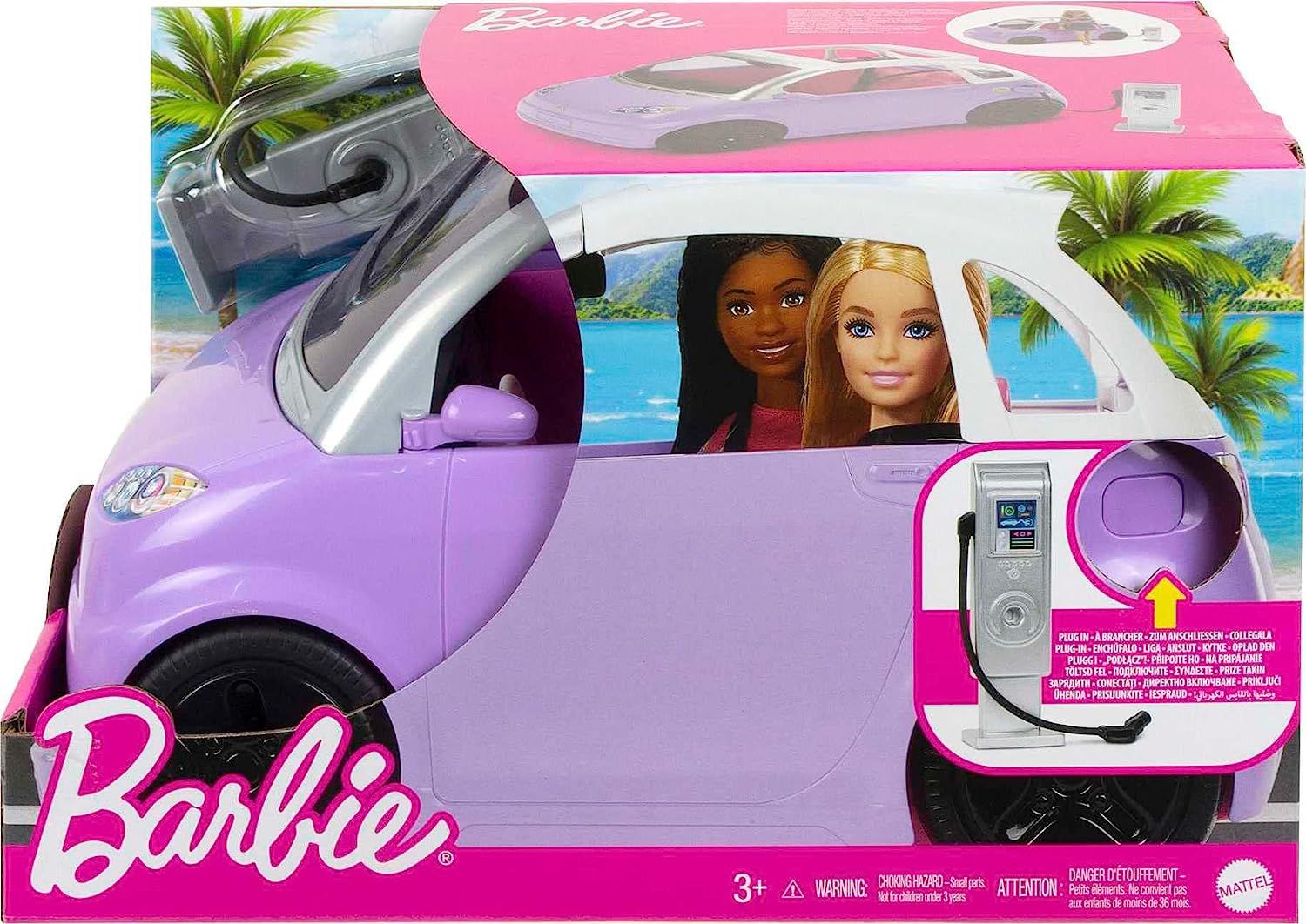 Barbie Boneca Carro Conversível para crianças a partir de 3 anos