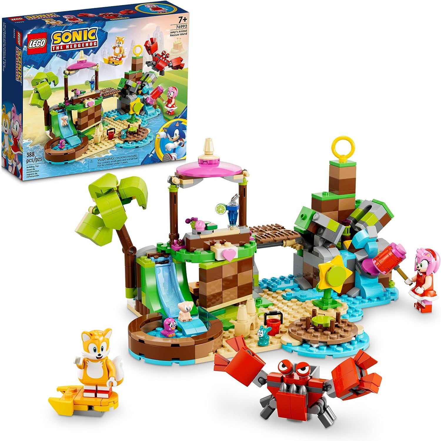 Lego Sonic Ilha de Resgate Animal da Amy 76992 - Star Brink Brinquedos