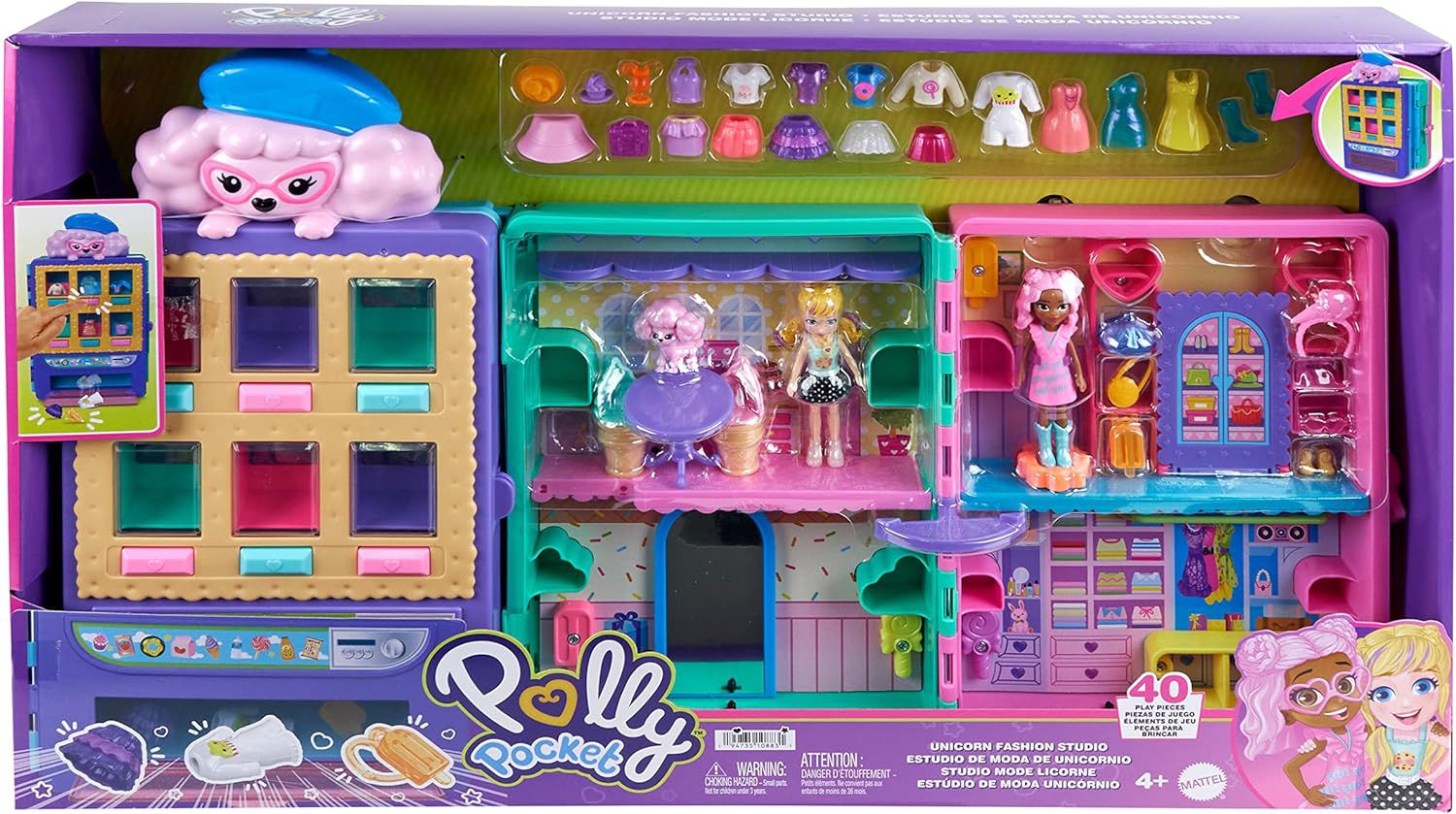 Boneca Polly Pocket Conjunto Doce Serviço de Moda HKW12 - Star Brink  Brinquedos