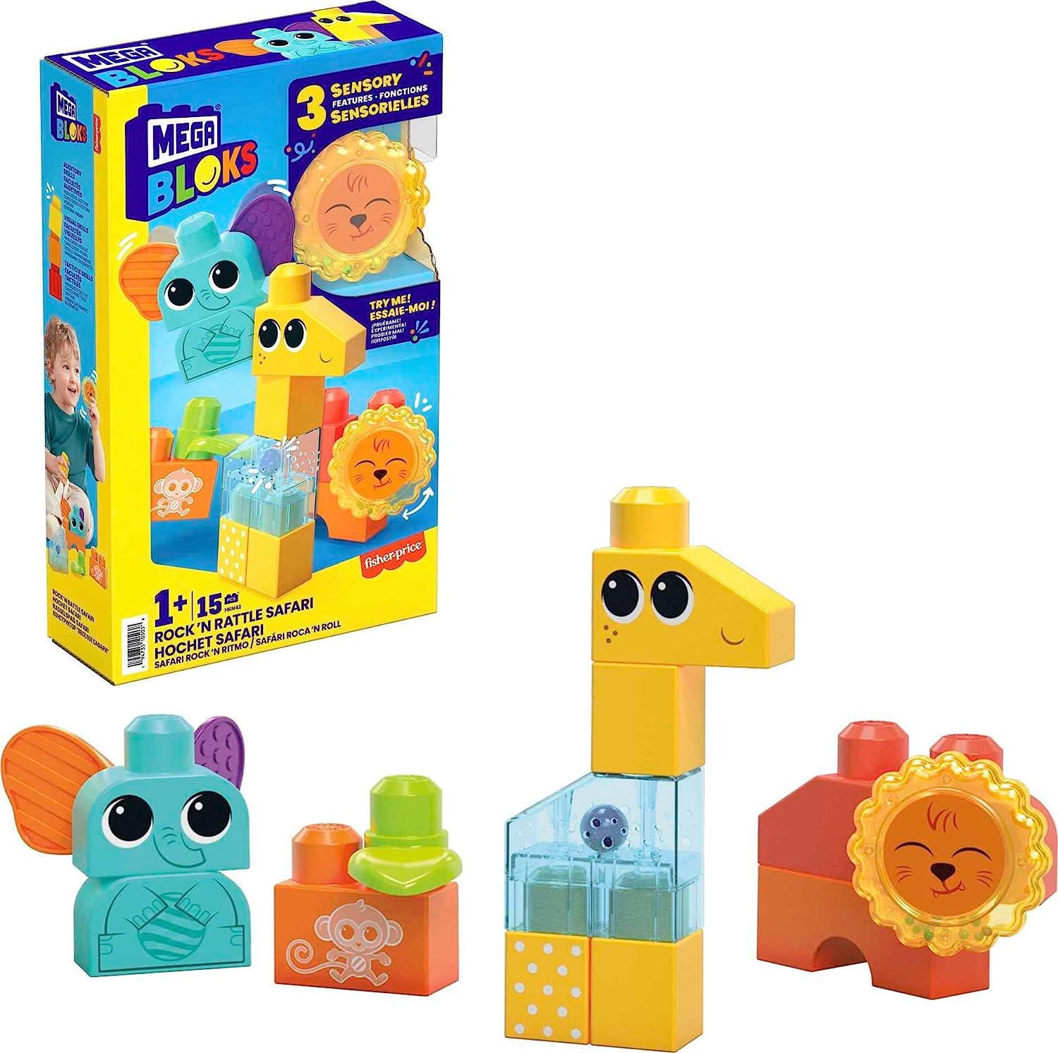Mega Bloks Sensory Safári Roca 'n Roll Mattel HKN42 - Star Brink Brinquedos