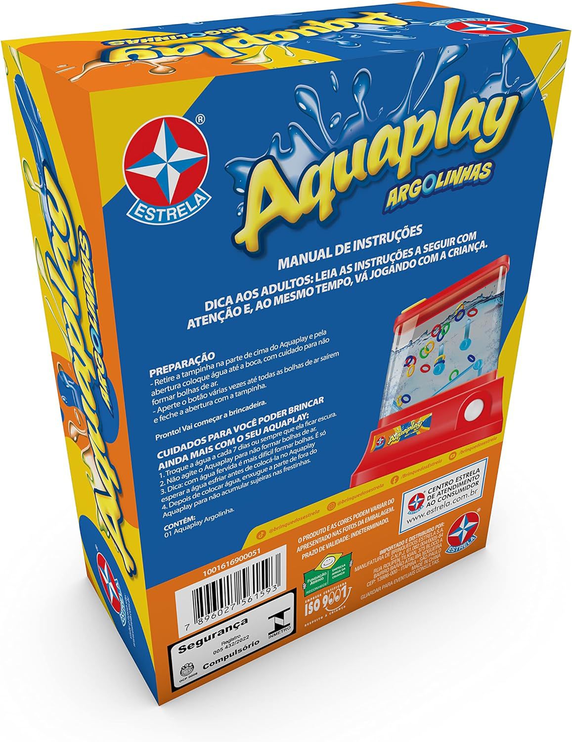Aquaplay Argolinhas Estrela 1001616900051 - Star Brink Brinquedos