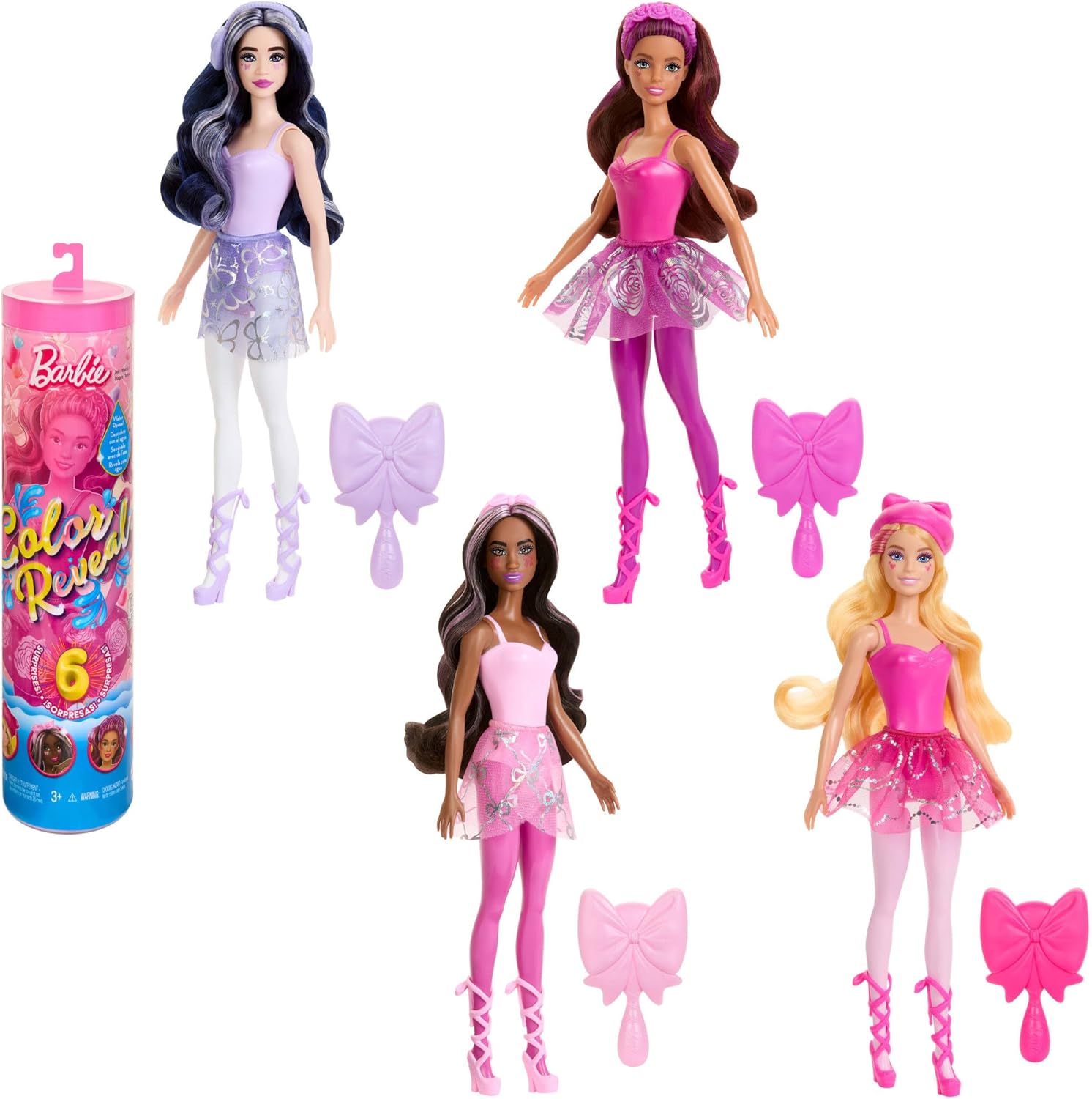 Barbie Color Reveal Surpresa Bailarina Série Balé HRK17 Star Brink
