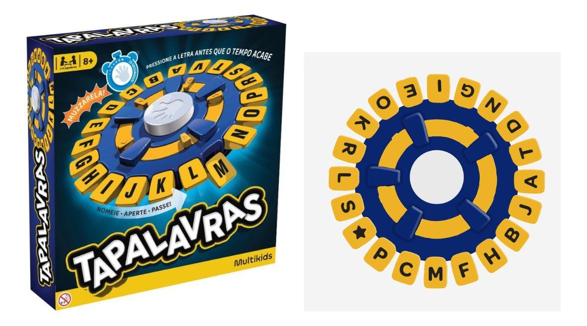 Jogo de Tabuleiro Tapalavras Multikids BR1969 - Star Brink Brinquedos
