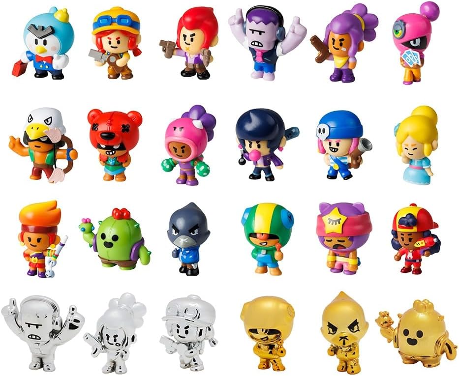Brawl Stars 3 Bonecos De Ação Colecionáveis Sortidos BR2366 - Star ...