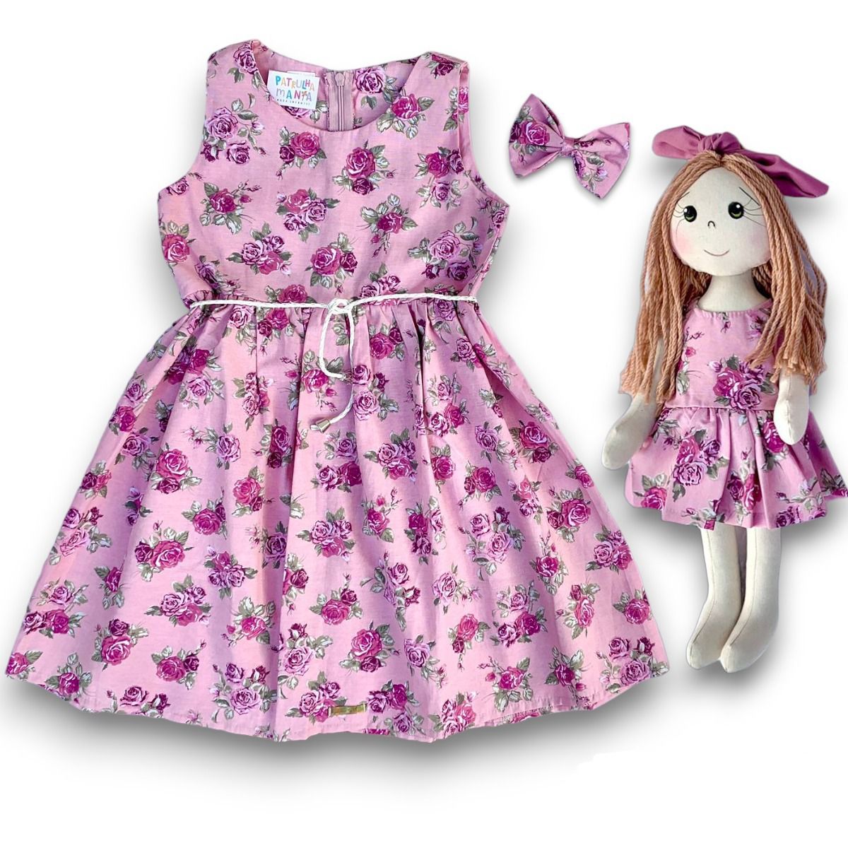 vestido infantil boneca