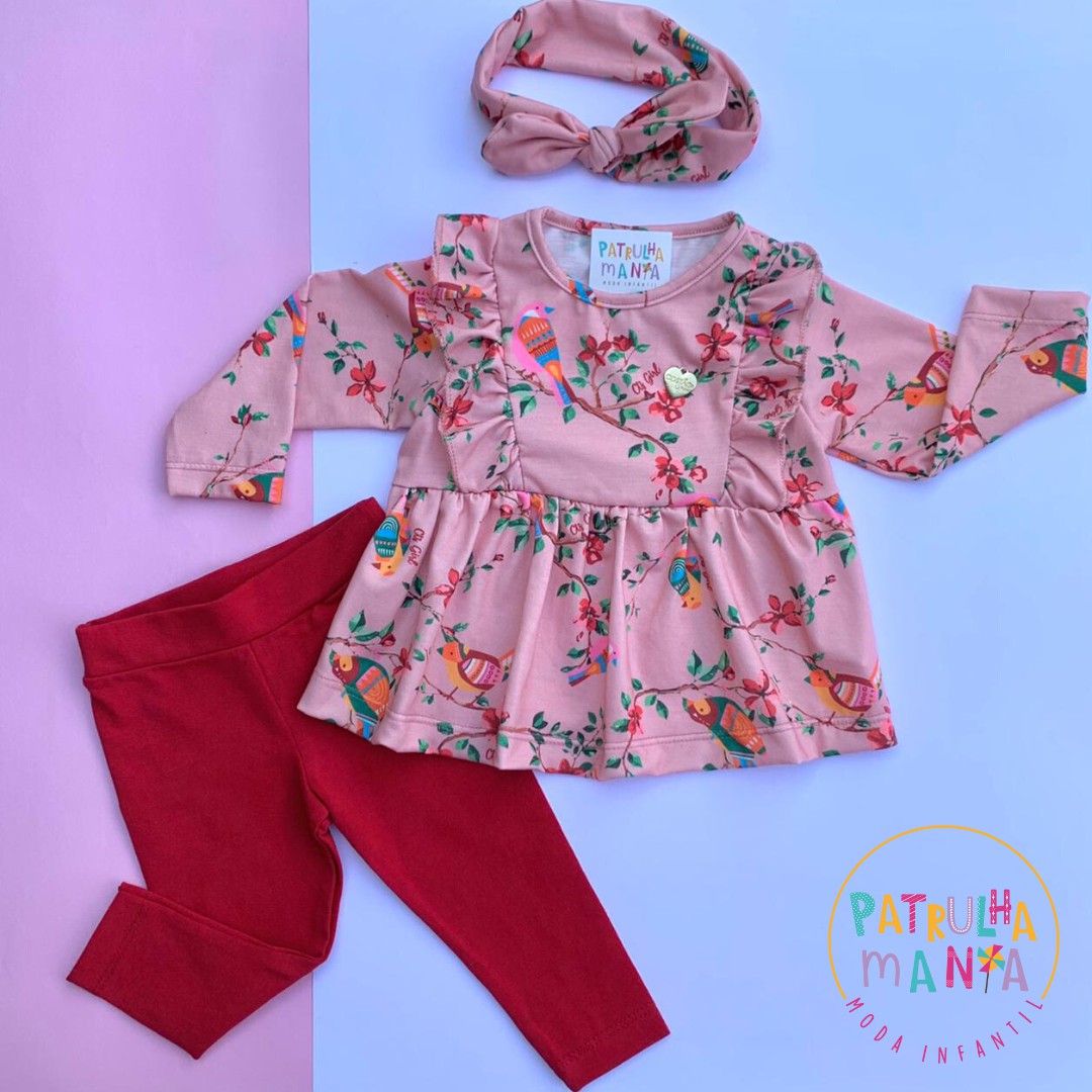 Conjunto Infantil Feminino - Patrulha Mania - Moda Infantil