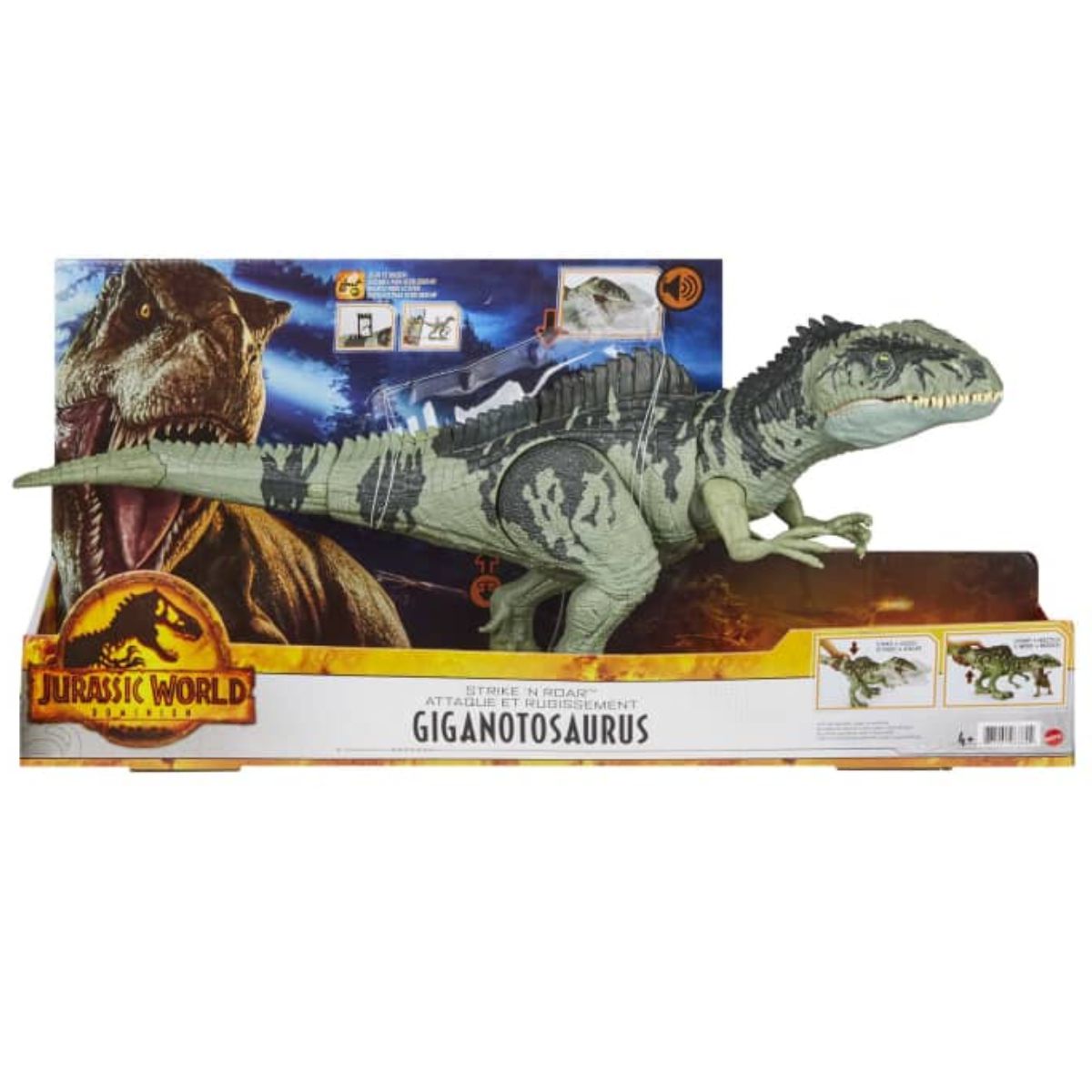 Figura de Brincar DINOS Dinossauro T-Rex interativo com movimentos