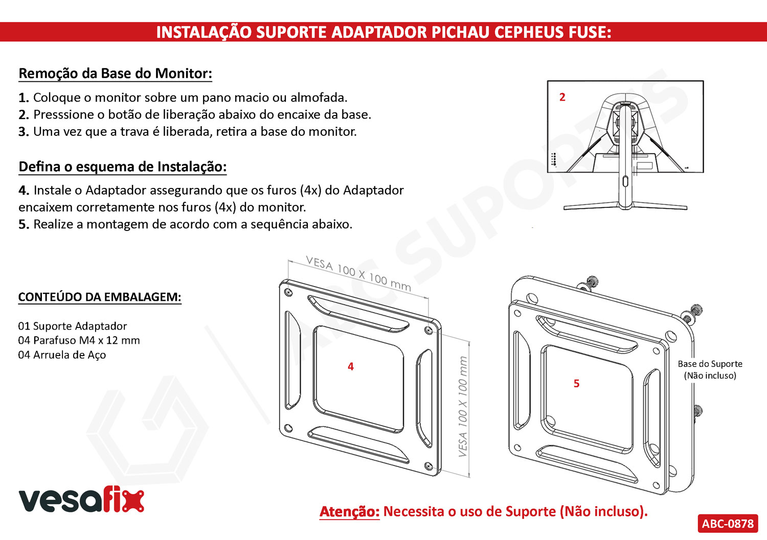 Monitor Pichau 32 Polegadas Adaptador Vesa Monitor Pichau Cepheus Fuse 32 PG-CFVFSE32-BL01 - ABC ...
