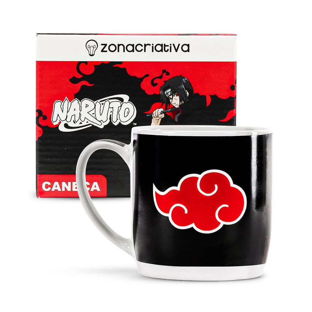 Nuvens - Caneca Naruto Akatsuki - Azzurium Decorações e Presentes Criativos