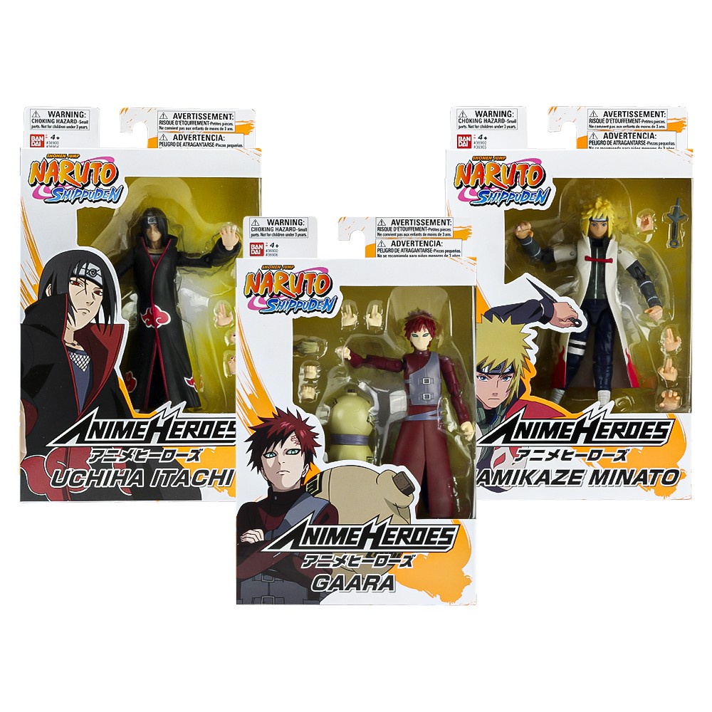 Boneco Naruto Shippuden Anime Heroes Gaara Bandai