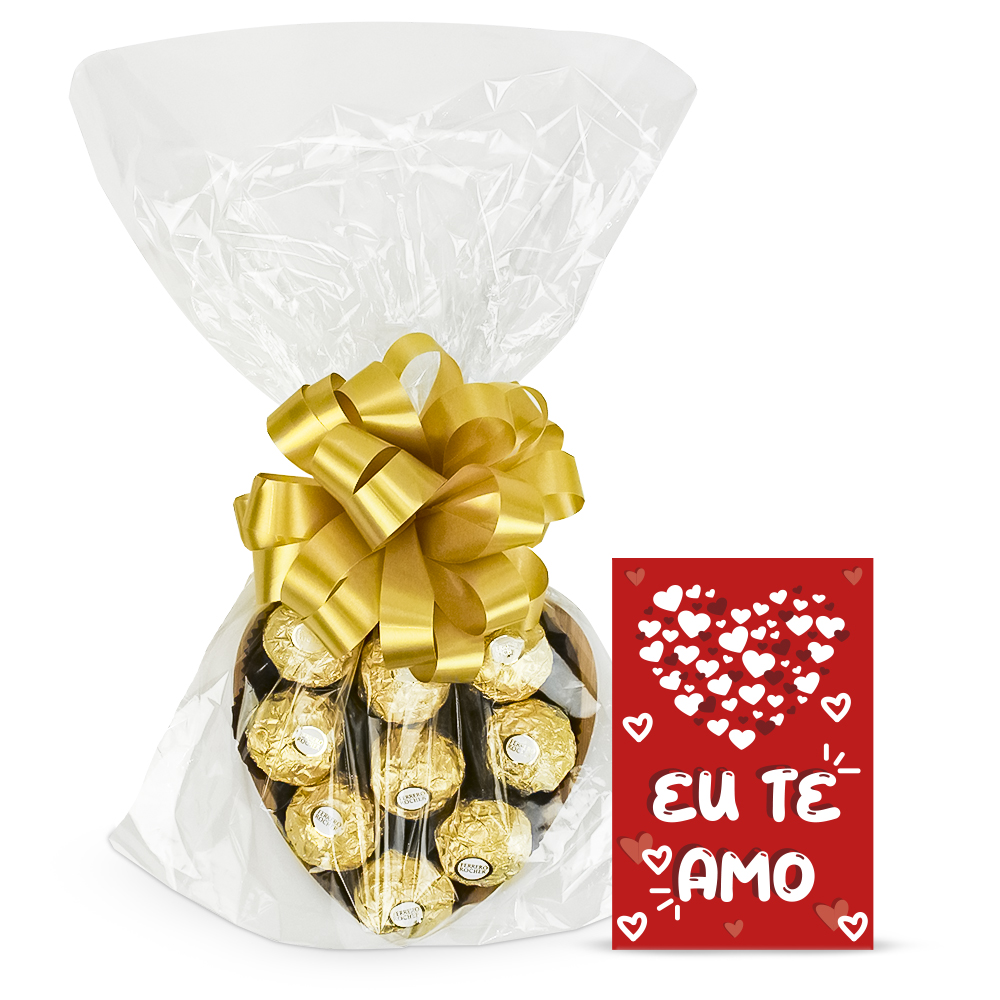 Pestisqueira Coração com Trufas Bombons Ferrero Rocher Presente Dia dos  Namorados - Barra Rey