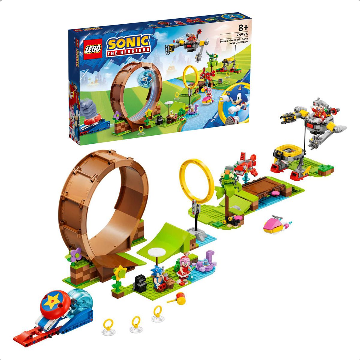 Lego Sonic Desafio de Looping Da Zona De Green Hill 802 pcs 76994