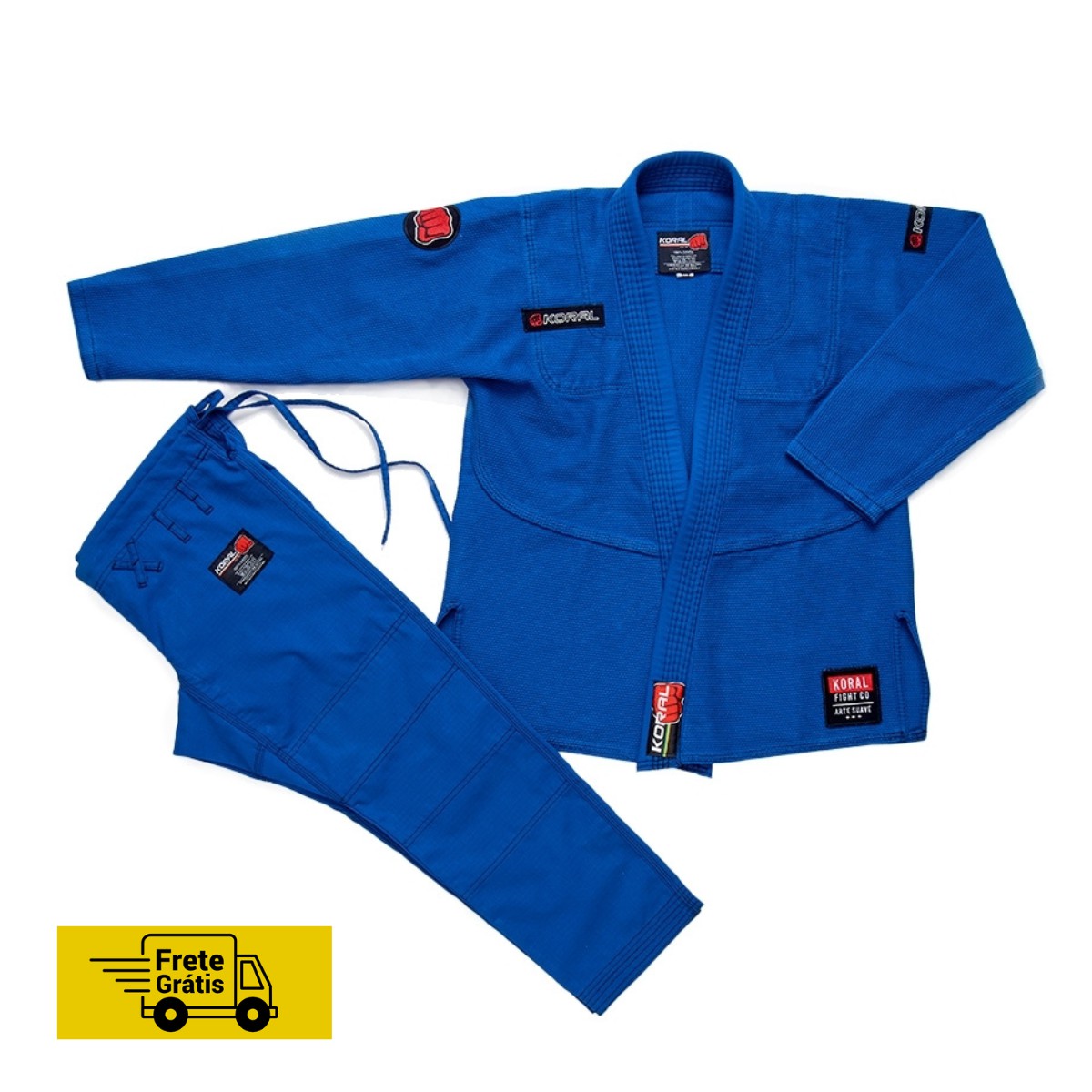 Kimono Koral MKM 2.1 - Azul - Black Belt Store Jiu Jitsu