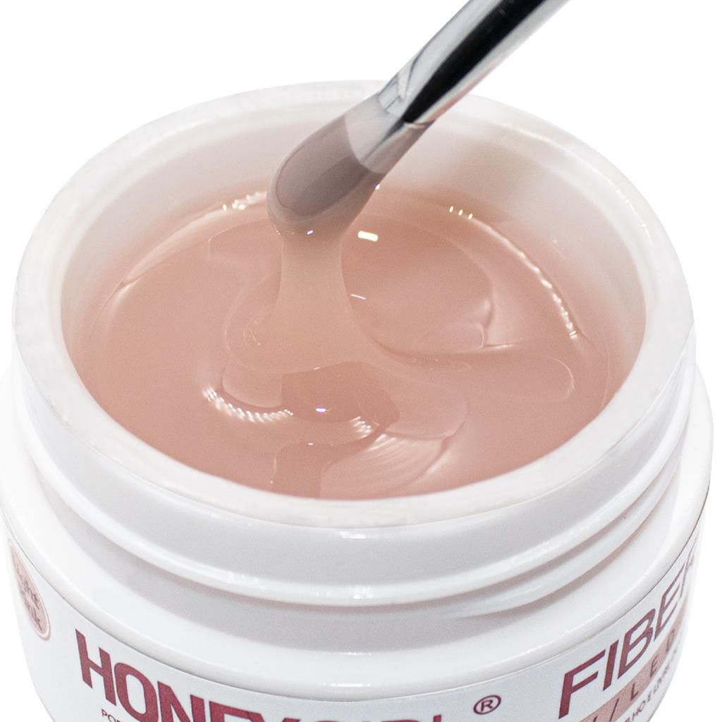 Gel Light Pink Fiber 3 Alongamento de Unhas 30g, Honey Girl Arte