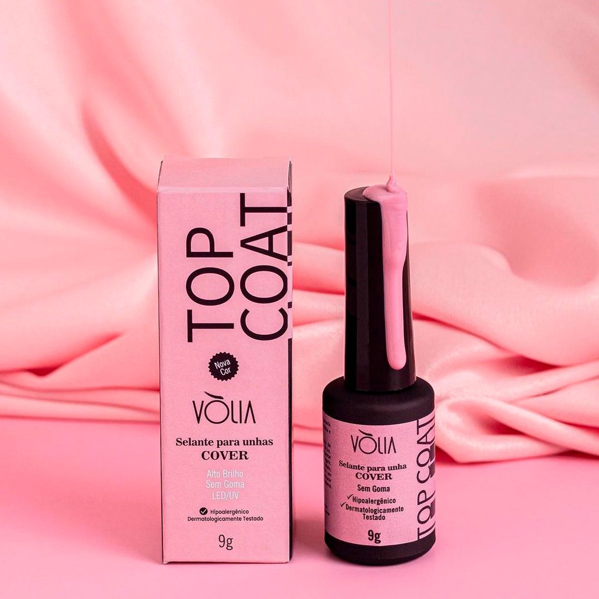 Top Coat Cover Vòlia Selante para Unhas Alto Brilho 9g - Arte Sedução ...
