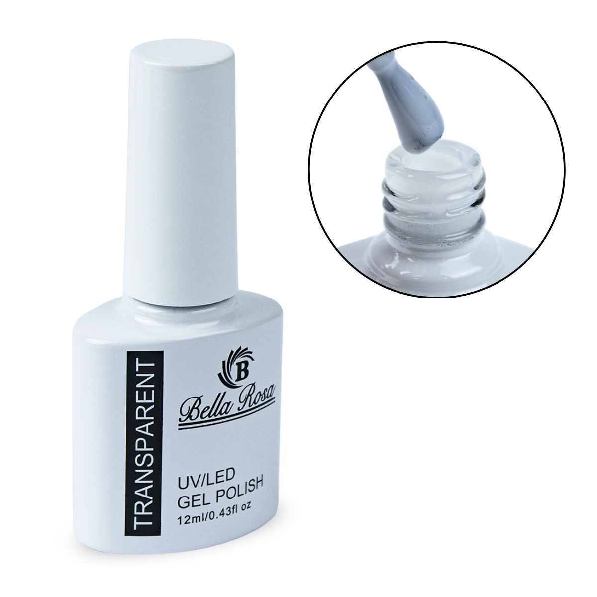 Esmalte em Gel Renda Transparente LED/UV 12ml Bella Rosa - Arte Sedução ...