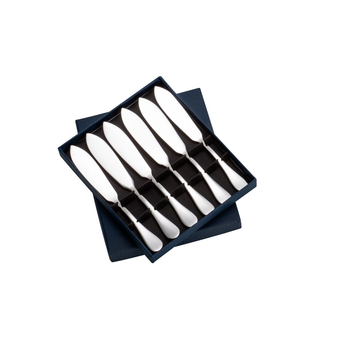 R70111 CJ 6 ESPÁTULAS DE AÇO INOX P/MANTEIGA LUGANO - e-utilities