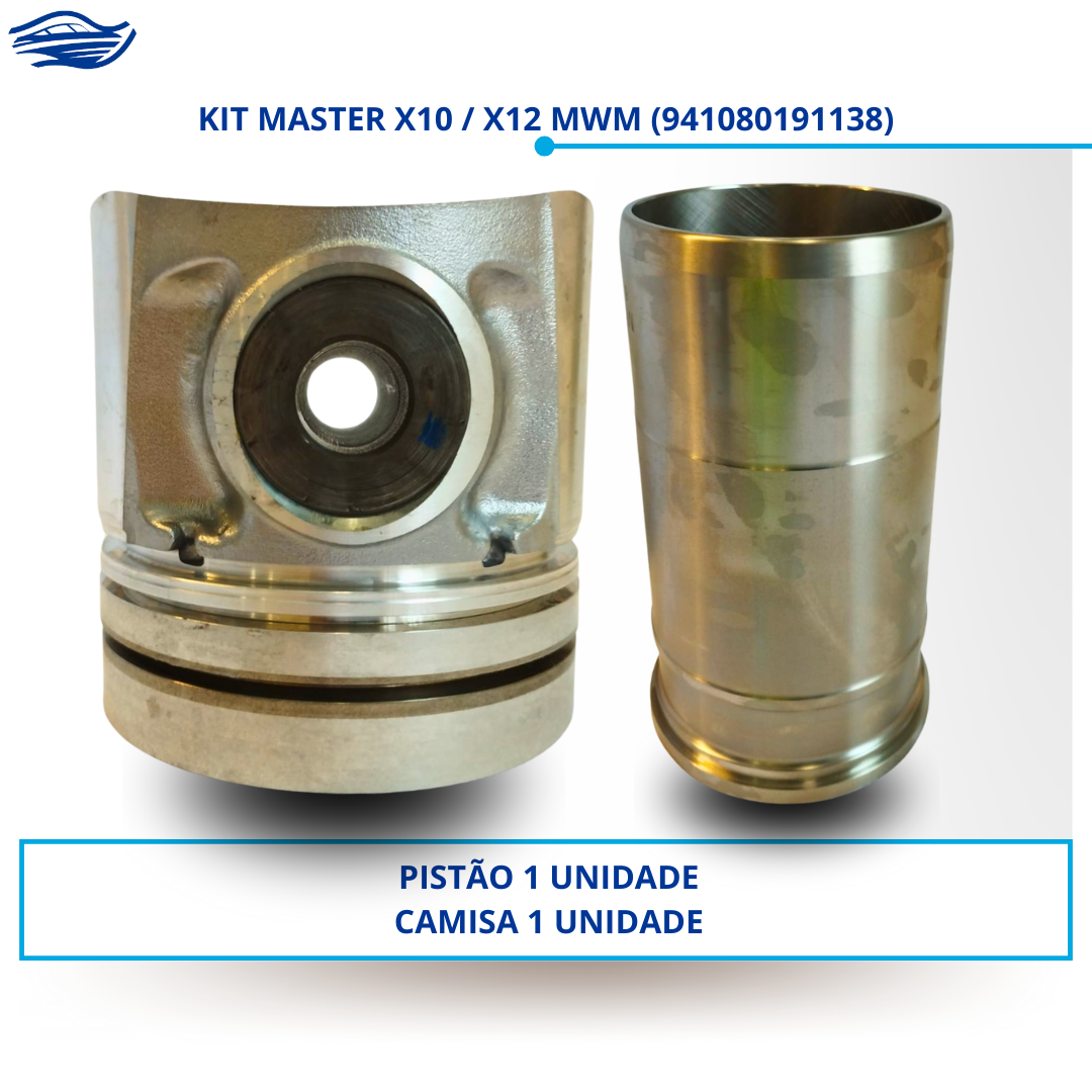 Kit Master Motor MWM X10 / X12 Para 1 Cilindro 941080191138 - A