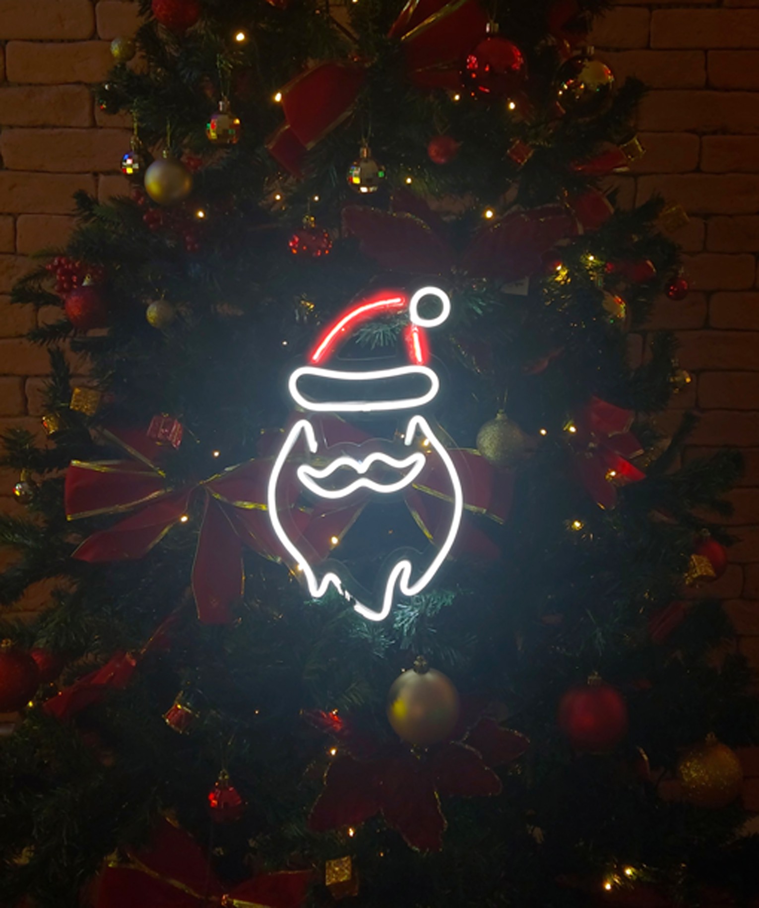 Luz De Natal Papai Noel Ho Ho Ho Luminária Led Letras