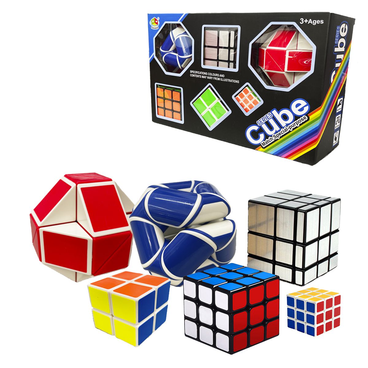 cubo mágico kit cube profissional com 6 pecas