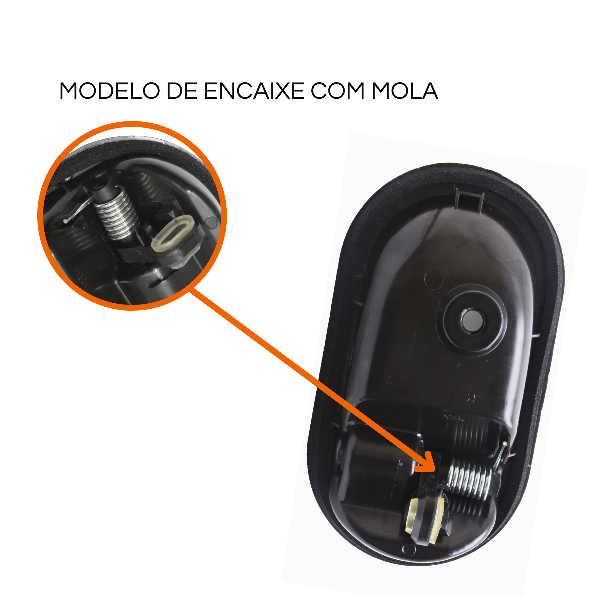 Maçaneta Interna Esquerda Cromada Renault Duster Oroch 2016 A 2021