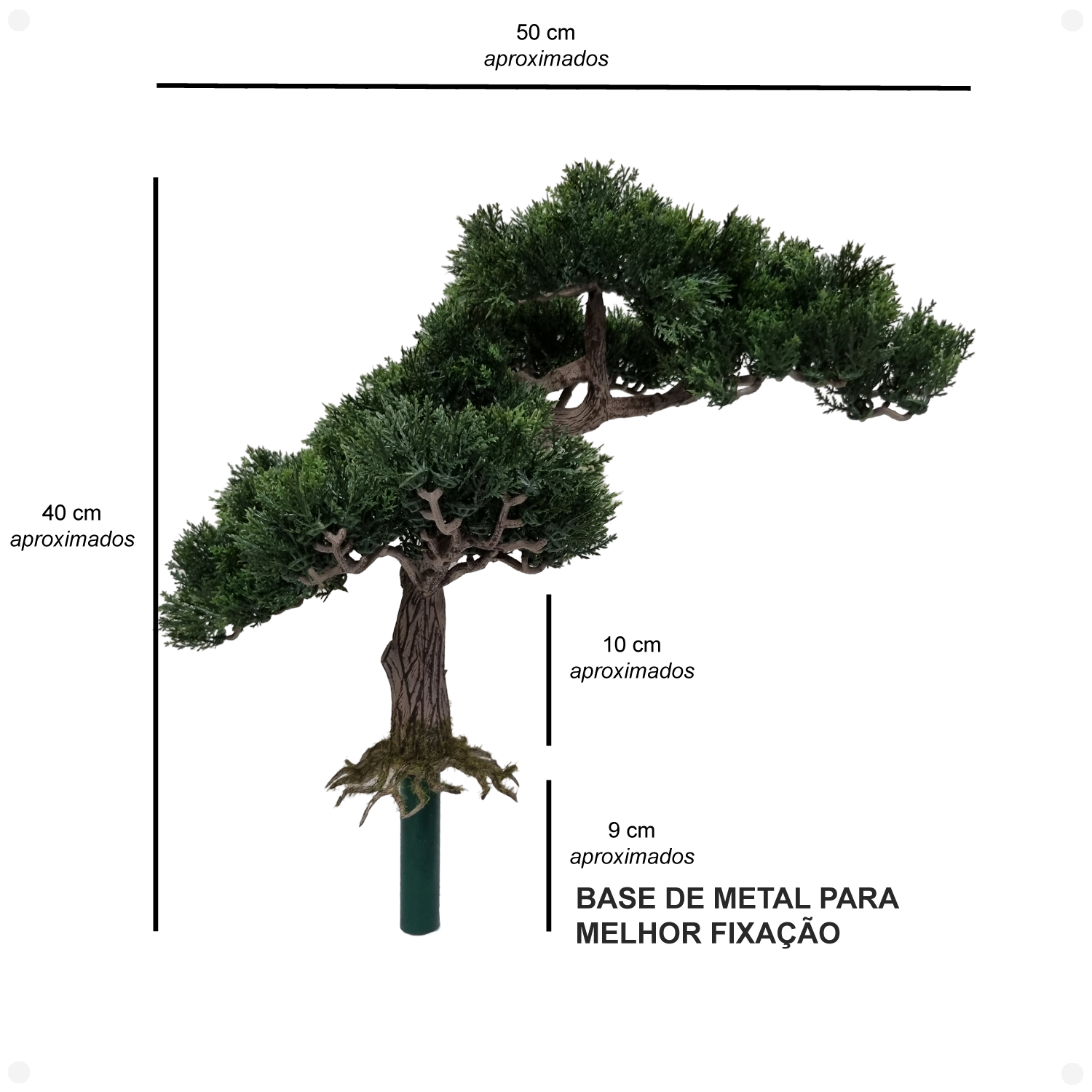 Albero di cedro artificiale resistente ai raggi UV, 58,4 cm, finto