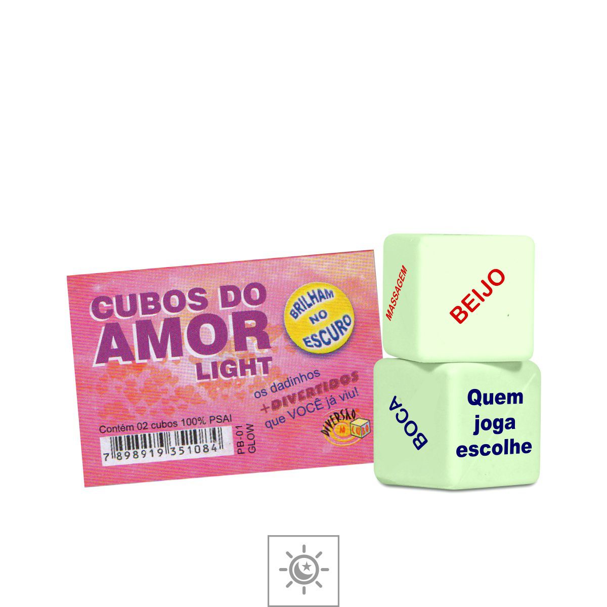 Pb Glow Cubos Do Amor Light Glow Dados Sensuais Libb Sex Toys Importadora Atacado Sex