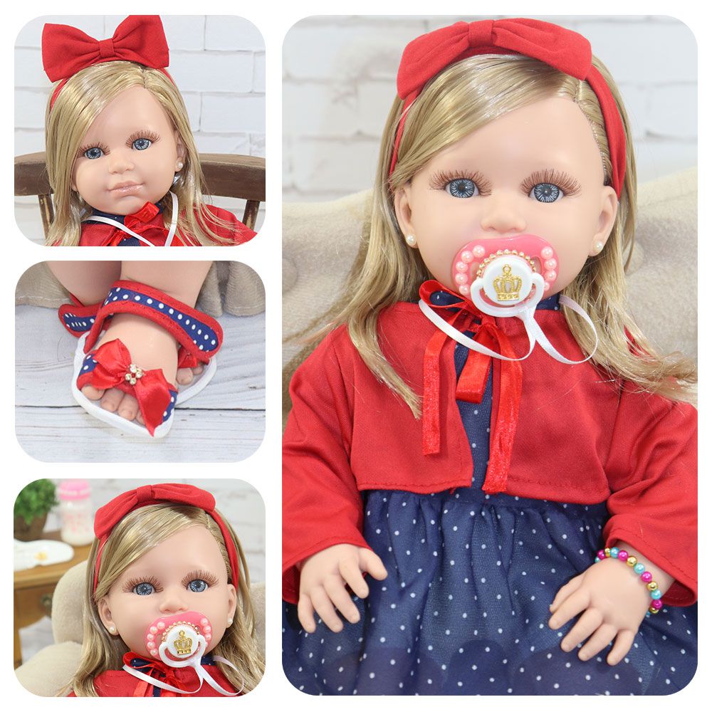 Boneca Bebe Reborn Original Macia Menina Verdadeira Top Real no Shoptime