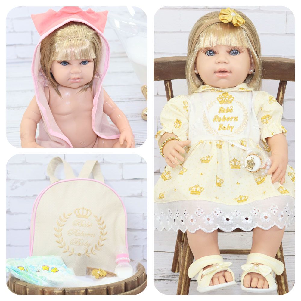 Bebê Reborn Realista Boneca Princesa Silicone