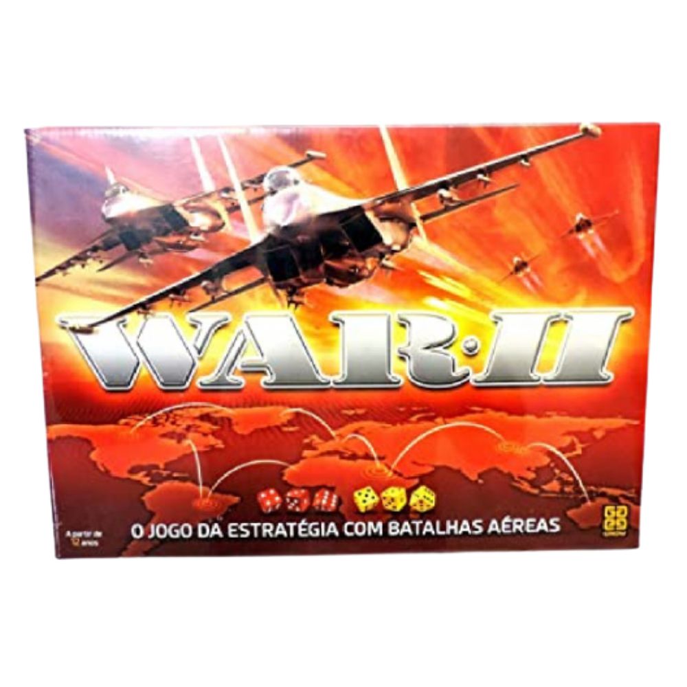 Jogo War 2 Tabuleiro Estratégia com Batalhas Aéreas - Grow - Shop