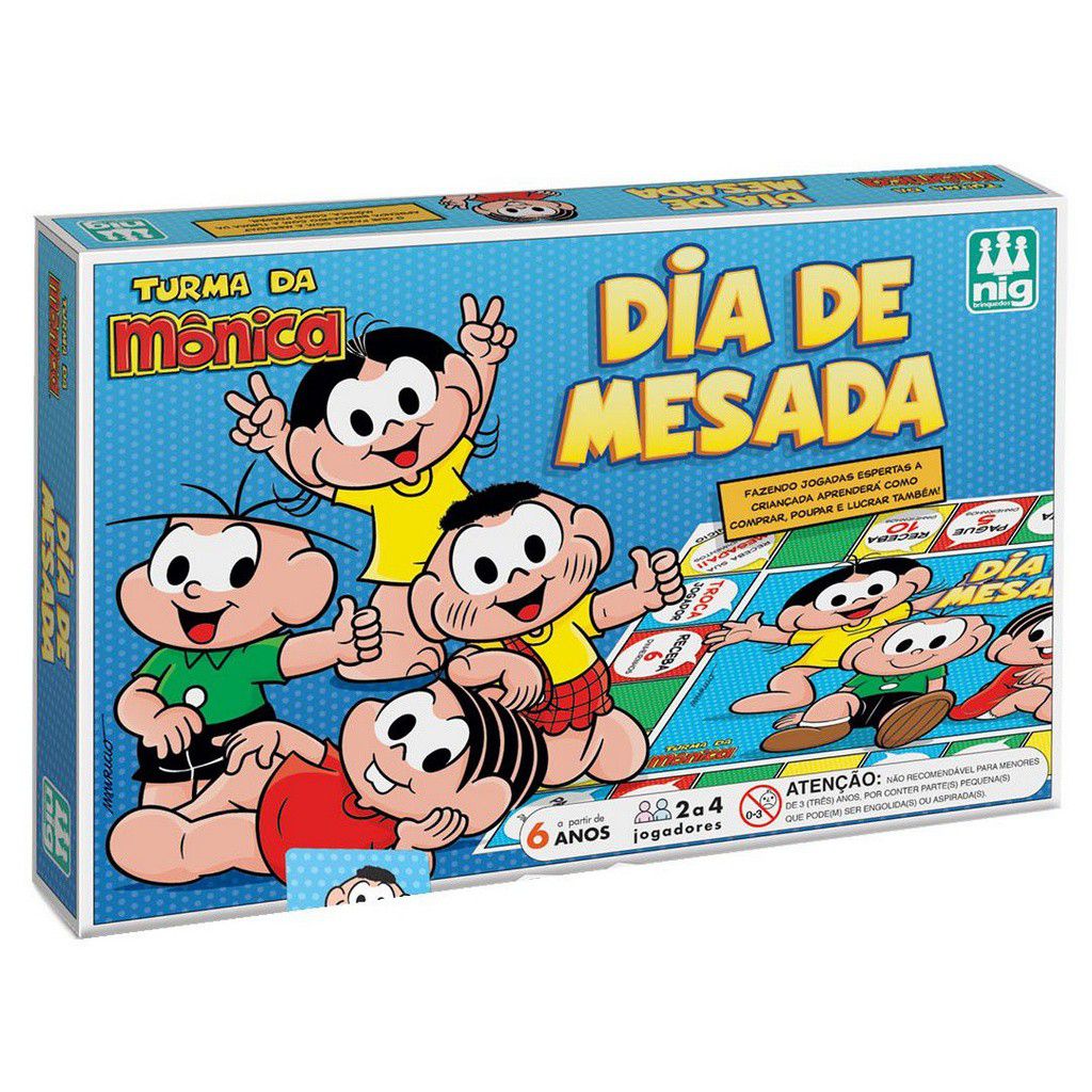 Jogo de Tabuleiro Turma da Monica