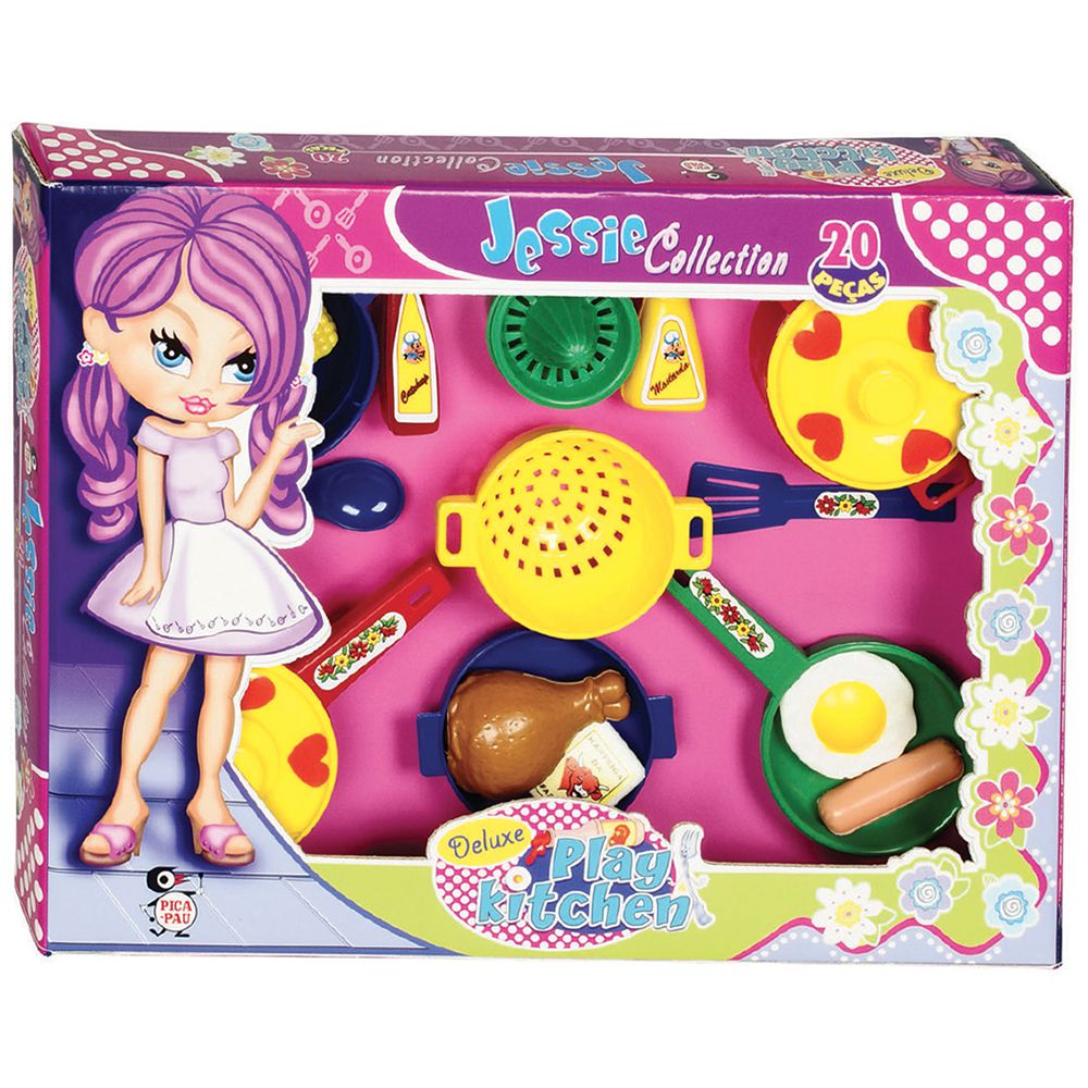 Kit Cozinha Infantil - Sweet Fantasy - Jogo de Panelinhas e