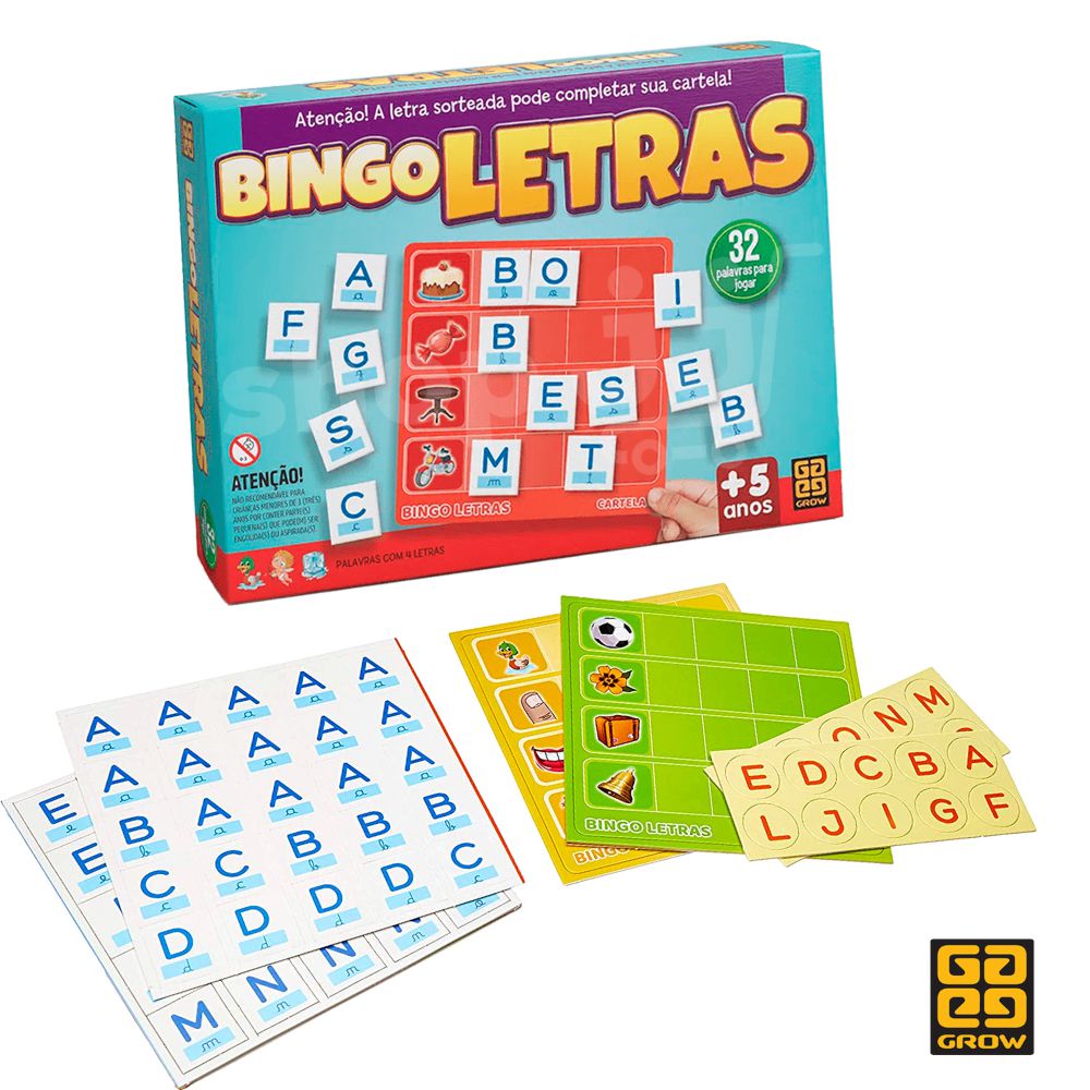 Jogo Binguinho de Letras