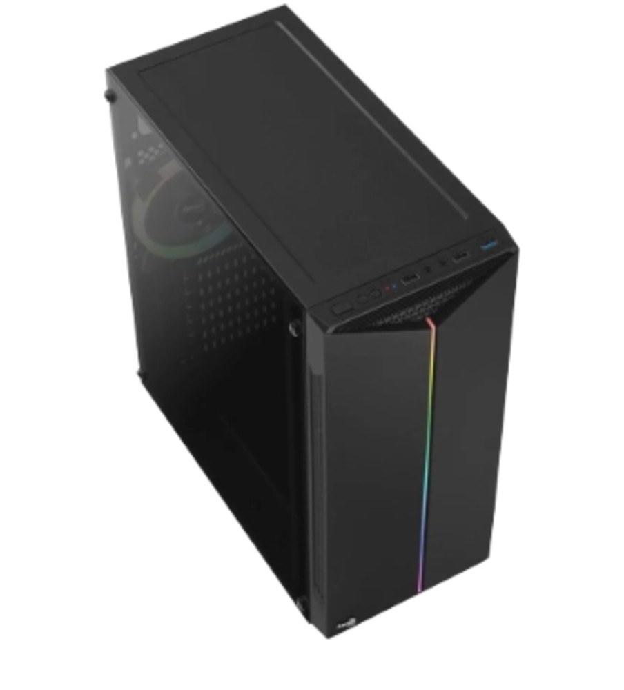 GABINETE AEROCOOL ATX SPLIT TEMPERED GLASS - LOJA 17