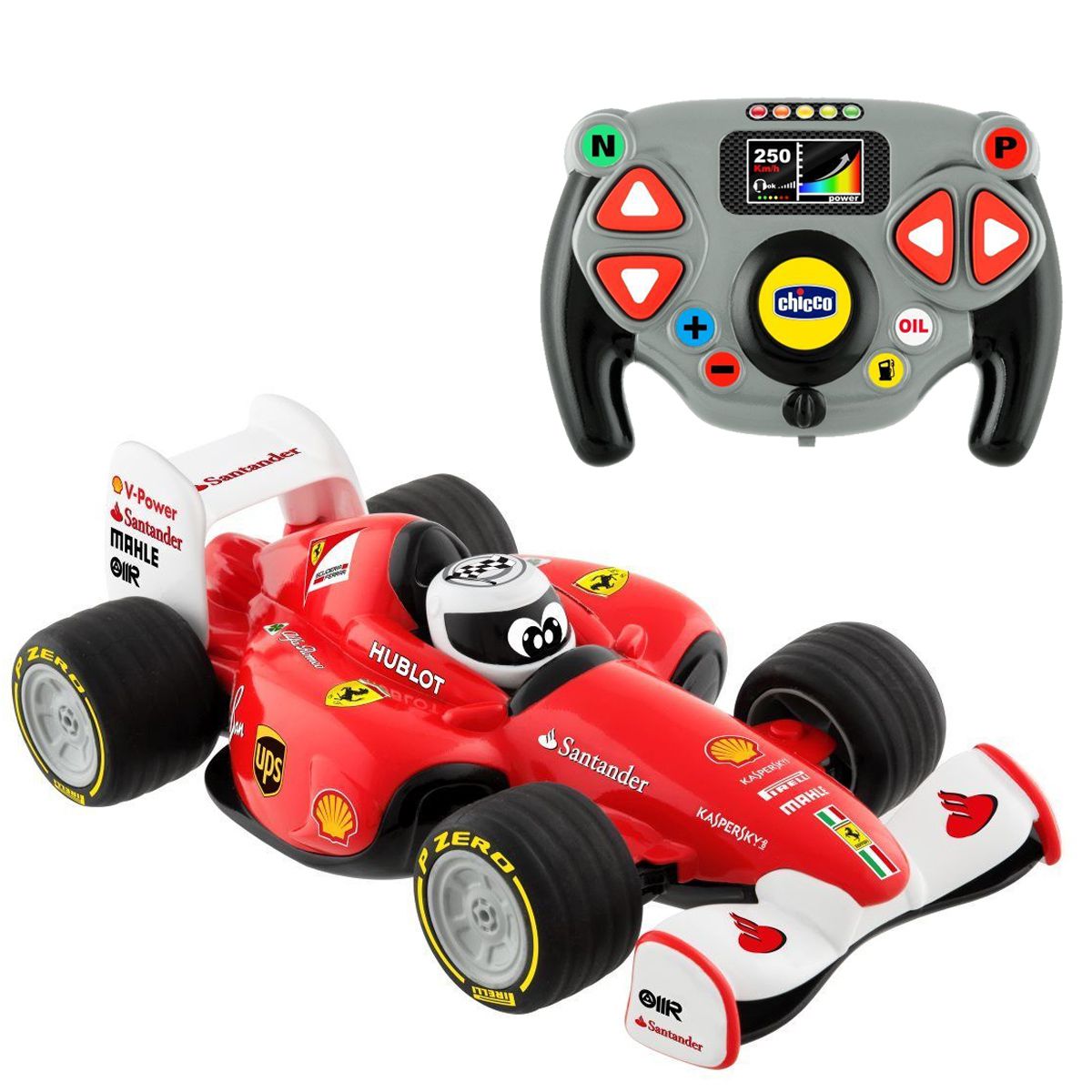 Carrinho de Controle Remoto F1 Ferrari Infantil Criança +3 Anos Carro de  Corrida Chicco - Baby&Kids