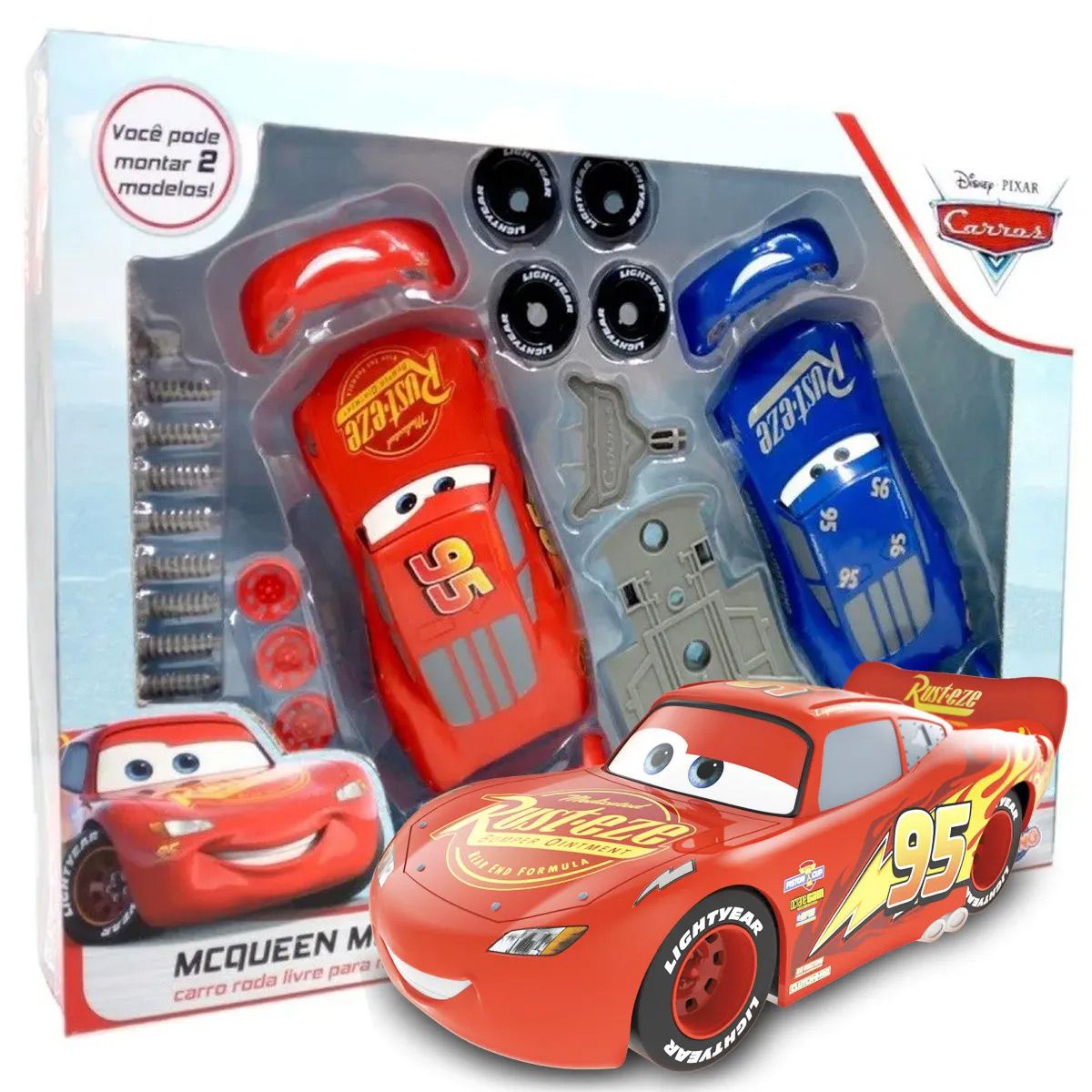 Carrinhos de Brinquedo C/ Pista Relâmpago Mcqueen Carros